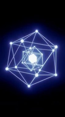 3B Döngü Teknolojisi Bağlantısı Soyut Arkaplan