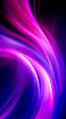 Soyut Girdap Mor ve Pembe Işık Çizgileri