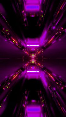 Bilimkurgu tünel döngüsü arka planı
