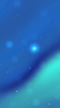 Belirsiz ışık parçacıkları ile bulanık mavi bir gradyan