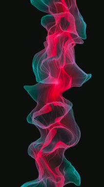 Soyut Dijital Dalga ve Duman Akımı Arkaplanı Zarif