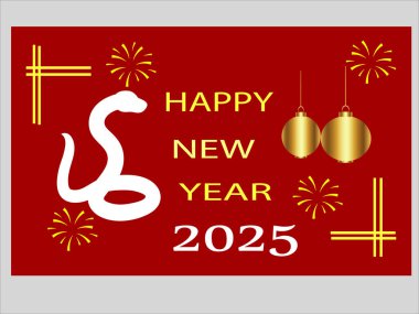 Mutlu yıllar 2025 afiş tasarımı.