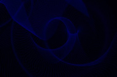 Akan dalga şekilleri ve hassas ağ desenleriyle soyut dijital tasarım, modernliği ve hareket halindeki zarif estetiği simgeliyor.