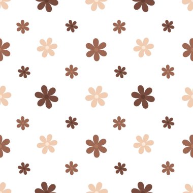 Klasik dikişsiz çiçek deseni. Leylak ve leylak çiçeklerinin özgürlük tarzı arka planı. Beyaz arkaplana saçılmış küçük çiçekler. Yüzeylere baskı yapmak için hisse senedi vektörü. Çiçek süsüsüyle kusursuz desen.