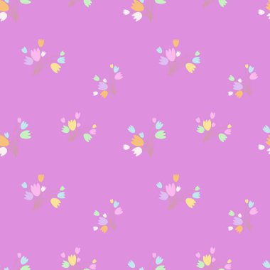 Renkli, parlak çiçekli kusursuz soyut desen. Parlak, taze bahar renklerinde desenler. Elle çizilmiş klasik papatya çiçekleri ile soyut, pürüzsüz desen.