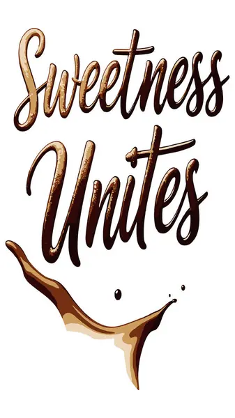 Sweetness, Çikolata Sıçratma Logosu Tasarımı 'nı Birleştiriyor. Şekerleme Birleşmesi kelimelerini içeren görsel olarak çekici bir logo tasarımı..
