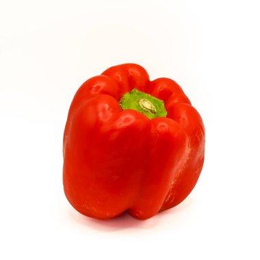 kırmızı biber beyaz arkaplanda izole edildi