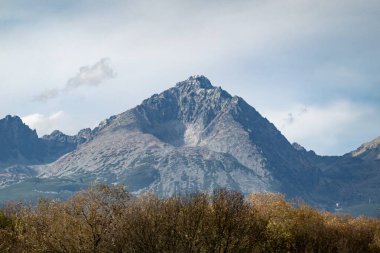 Gerlachovsky stit mountain, heighest peak of Vysoke Tatry mountains in Slovakia, EU clipart