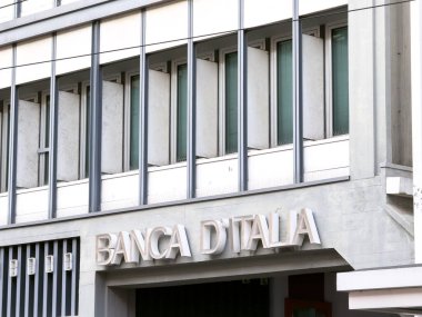 PADOVA, İtalya - 1 Kasım 2024: Banca D Italia banka mağazası, İtalya 'daki yerel ofise giriş