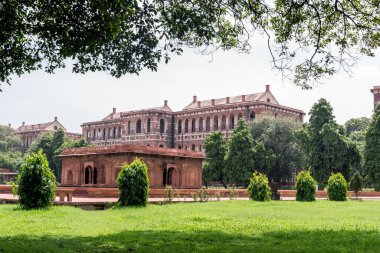 Delhi, Hindistan 'daki Kırmızı Kale' deki Pavilionlar