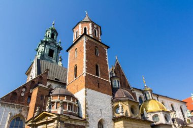 Polonya, Cracow 'daki Wawel kalesinin binaları.