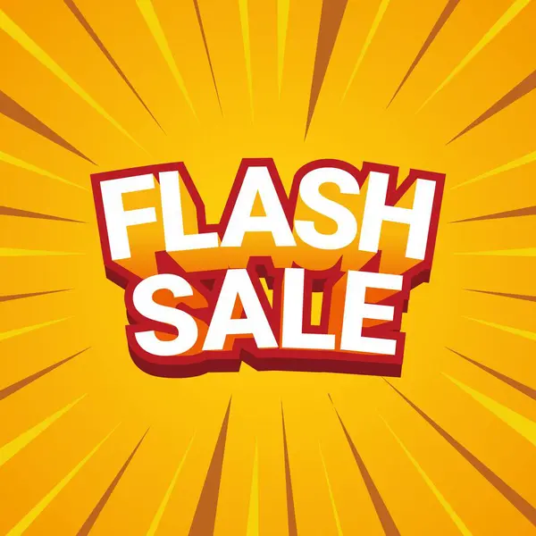 flaş satışı metni olan satış afişi.