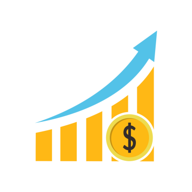 Dolar işaretli para çantası.