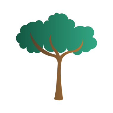 ağaç doğa izole ikon vektör illüstrasyon tasarımı