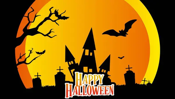 vektör Cadılar Bayramı parti kartı tasarımı