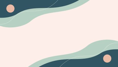 Renkli dalgalı çizgilerle soyut arkaplan