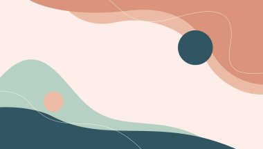 Renkli geometrik şekilli modern pastel renk arkaplanı