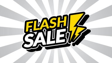 flaş satış, vektör illüstrasyonu