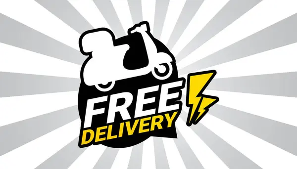 ücretsiz dağıtım hizmeti vektör illüstrasyonu