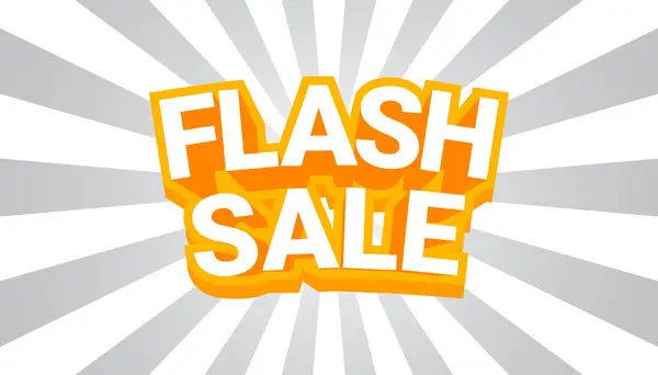 Flash satış afişi tasarım şablonu, vektör illüstrasyonu