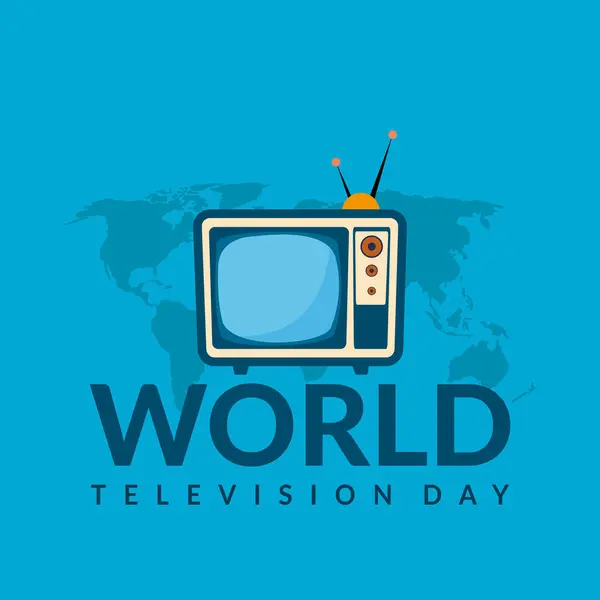dünya televizyon günü vektör illüstrasyon tasarımı