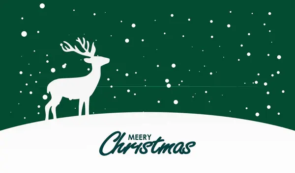 neşeli Noel kartı ile geyik