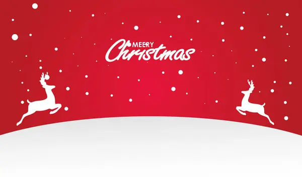 Kırmızı ren geyikleriyle Noel arkaplanı. vektör illüstrasyonu