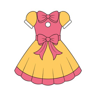 Şirin Çizgi Film Bebekleri Yaz Vintage Modern Elbise Vektörü Sanat Tasarımı