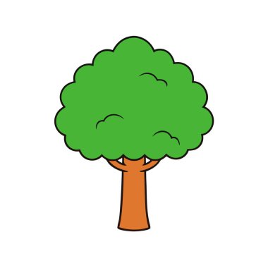 Zarif Meşe Ağacı Silüeti Vektör Sanat İllüstrasyonu - Lüks Markalar ve Yazdırılabilir Grafikler için Doğal Tasarım