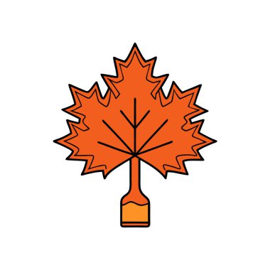 Doğal Akçaağaç Silueti Doğa Temalı Tasarımlar, Peyzaj Projeleri ve Çevresel Markalaşma için Sanat İllüstrasyonu