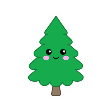 Doğal Sedir Ağacı Silüeti Vektör Sanat İllüstrasyonu Doğa Temalı Tasarım, Peyzaj ve Çevresel Markalaşma