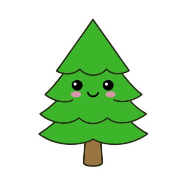 Doğal Sedir Ağacı Silüeti Vektör Sanat İllüstrasyonu Doğa Temalı Tasarım, Peyzaj ve Çevresel Markalaşma