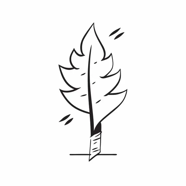 Doğal Huş Ağacı Silueti Doğa Temalı Tasarımlar ve Çevre Markaları için Sanat İllüstrasyonu