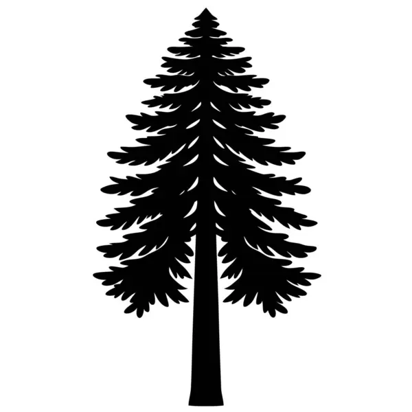 Doğa Temalı Tasarımlar ve Çevre Markaları için Güzel Doğal Ağaç Silüeti Vektör Sanatı