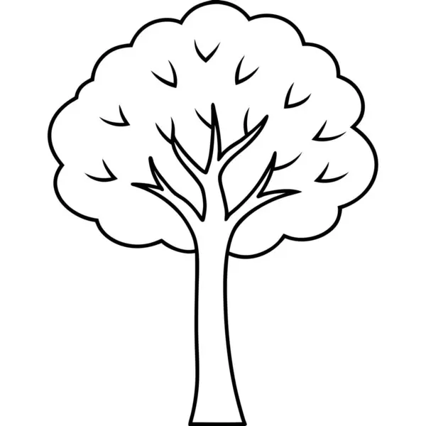 Aspen Ağacı Silueti Vektör Sanatı İllüstrasyon Doğal Orman Tasarımı Çevre dostu Markalar ve Doğa Teması