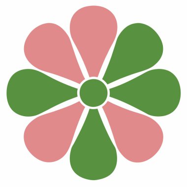 Modern Grafik Yaratıcılığı için Renkli Soyut Çiçek Vektörü Sanat İllüstrasyon Tasarımı