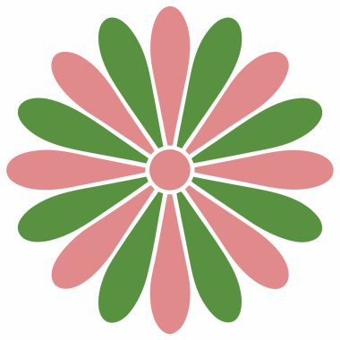 Modern Grafik Yaratıcılığı için Renkli Soyut Çiçek Vektörü Sanat İllüstrasyon Tasarımı