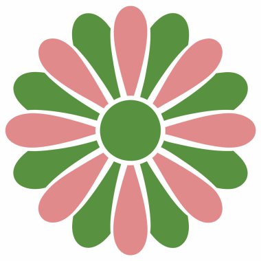 Modern Grafik Yaratıcılığı için Renkli Soyut Çiçek Vektörü Sanat İllüstrasyon Tasarımı