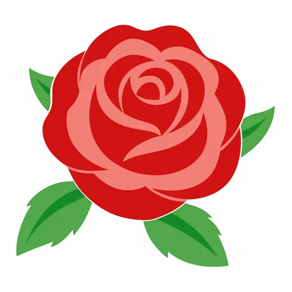 Gül Çiçeği Vektör Sanatı İllüstrasyon Tasarımı Zarif Çiçek Sanatı