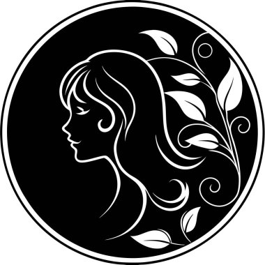 Güzellik Salonu Logo Vektör Sanat Sanatı Marka Tasarımı