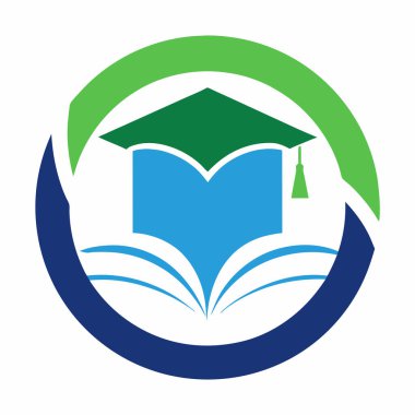 Şirket Markası için Eğitim Enstitüsü Logo Vektör Sanat İllüstrasyon Tasarımı