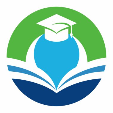 Şirket Markası için Eğitim Enstitüsü Logo Vektör Sanat İllüstrasyon Tasarımı