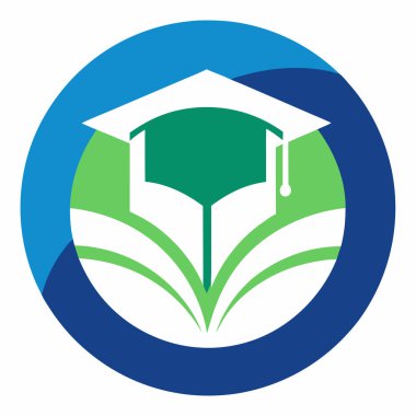 Şirket Markası için Eğitim Enstitüsü Logo Vektör Sanat İllüstrasyon Tasarımı