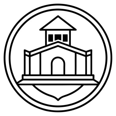 Şirket Markası için Eğitim Enstitüsü Logo Vektör Sanat İllüstrasyon Tasarımı