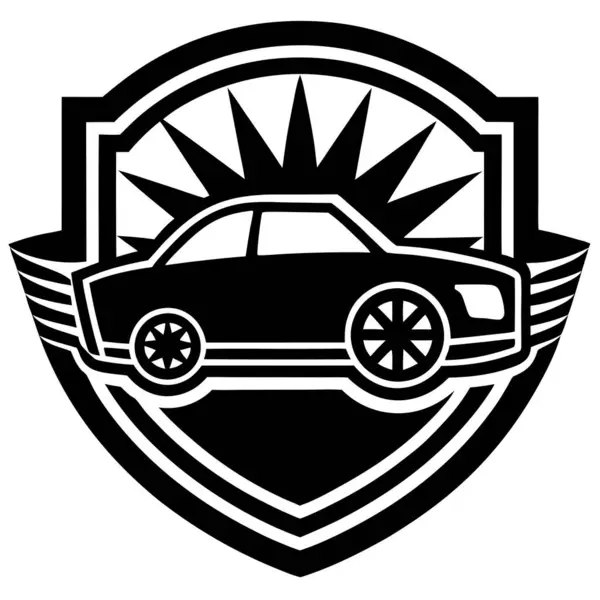 Şirket Ticareti Markalaşması için Otomotiv Logosu Vektör Tasarımı
