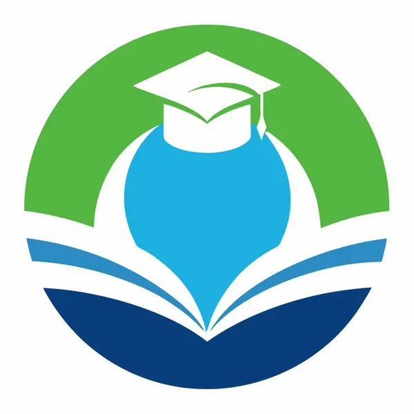 Şirket Markası için Eğitim Enstitüsü Logo Vektör Sanat İllüstrasyon Tasarımı