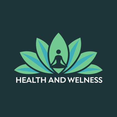 İş Markası ve Şirket Kimliği için Sağlık ve Sağlık Logosu Vektör Sanat Tasarımı