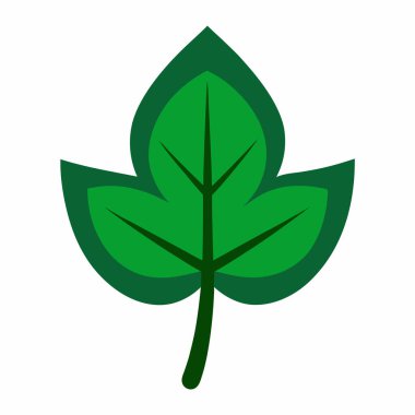 Temiz, basit bir yaprak çizimi.