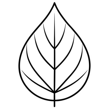 Doğal içerik için Cazibe Yaprak Vektörü Sanat Çizimi Tasarımı