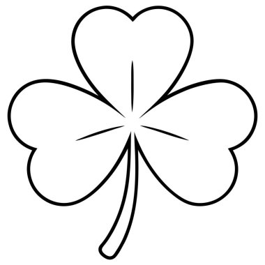 Yeşil Yonca Yaprak Vektör İllüstrasyon Tasarımı St. Patrick Günü ve Doğa Teması